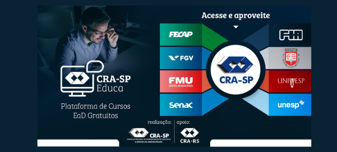 CRA-RS fecha parceria com plataforma de cursos online lançada pelo CRA-SP